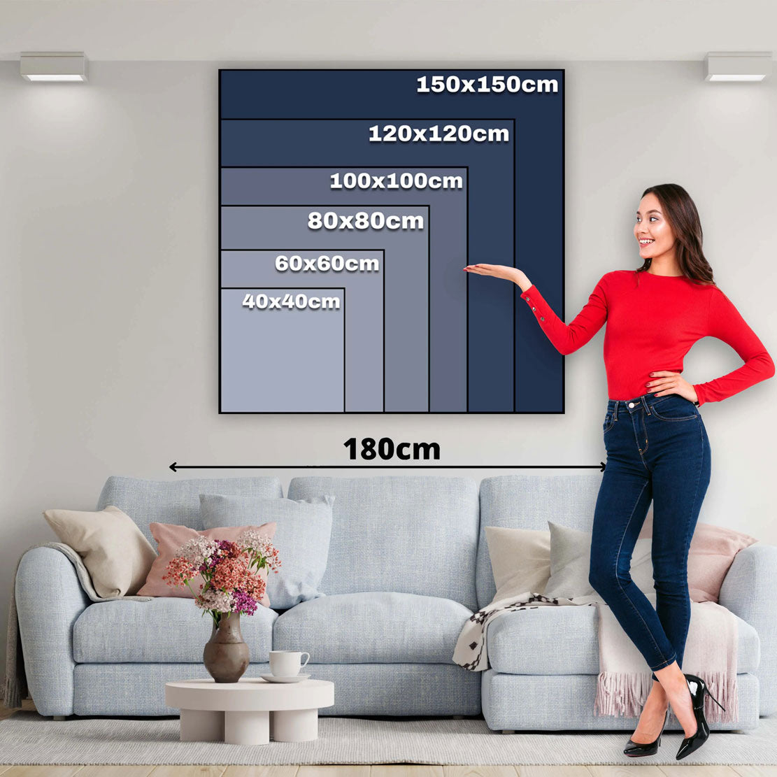 Quadro labbra nere con gocce d'oro