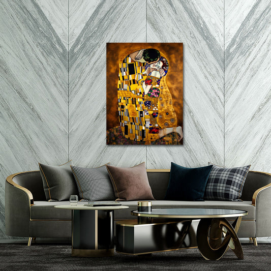 Arte ornamentale dorata ispirata a Gustav Klimt