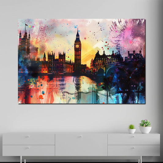 Quadro Londra Big Ben arte pop colorato