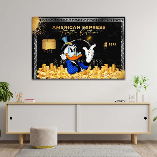 Quadro Zio Paperone Hustle Edition Comic - Artedinoi