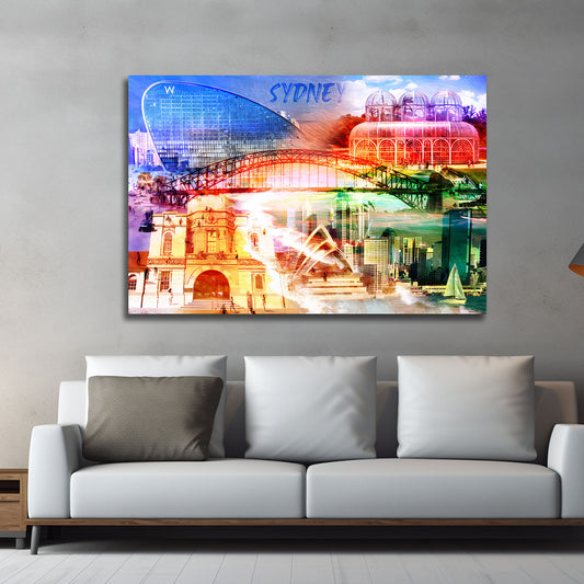 Quadro città Sydney porto architettura opera