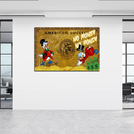 Quadro Duck Gold Style, Arte Comic & Fumetti