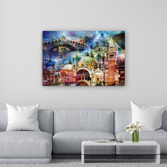 Quadro moderno venezia pop art italia