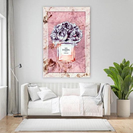 Quadro profumo fiori moderno rosa elegante