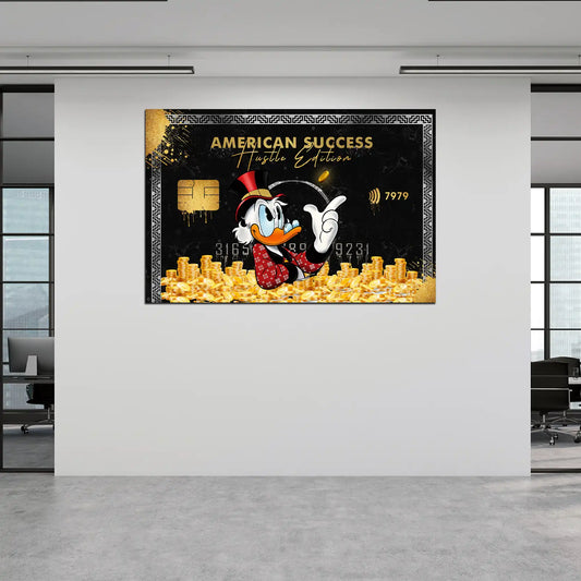 Quadro Duck Success Carta Motivazione Comic Mindset