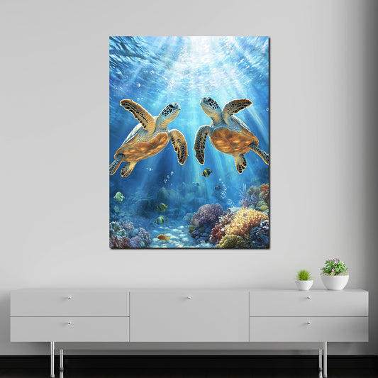 Tartarughe marine oceano quadro