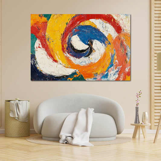 Astratto vortice di colori quadro
