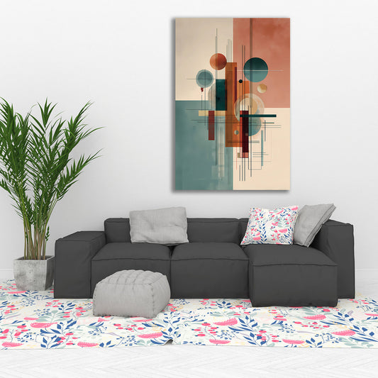 Astratto geometrico arte moderna forme e colori quadro