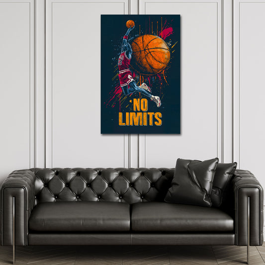Basket schiacciata in movimento motivazione pop art quadro