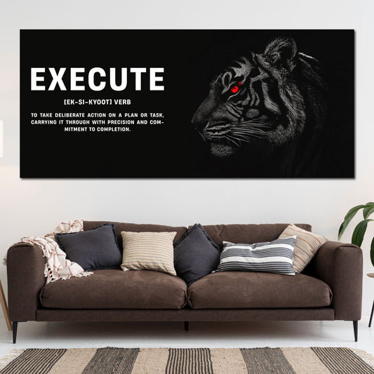 Motivazione tigre successo citazione business quadro