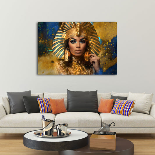 Regina egizia ritratto oro fantasia quadro