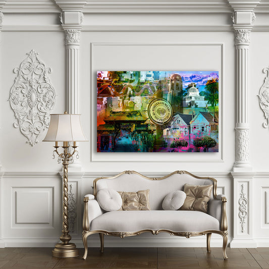 San Francisco Pop Art lombard street famosi città quadro