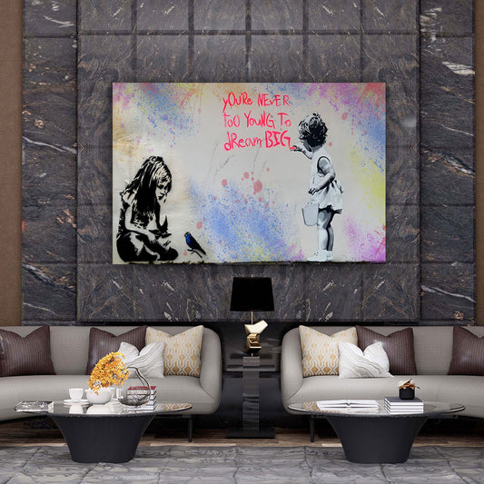 Quadro moderno Street Art Girls Dream Big