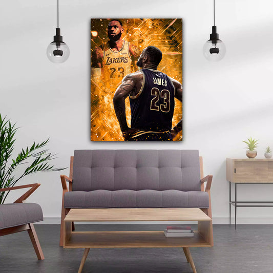Quadro LeBron Pop Art Basket
