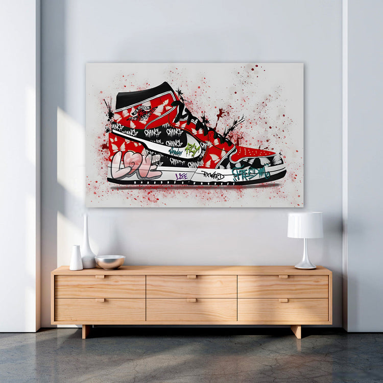 Quadri Street Art, Pop Art scarpe