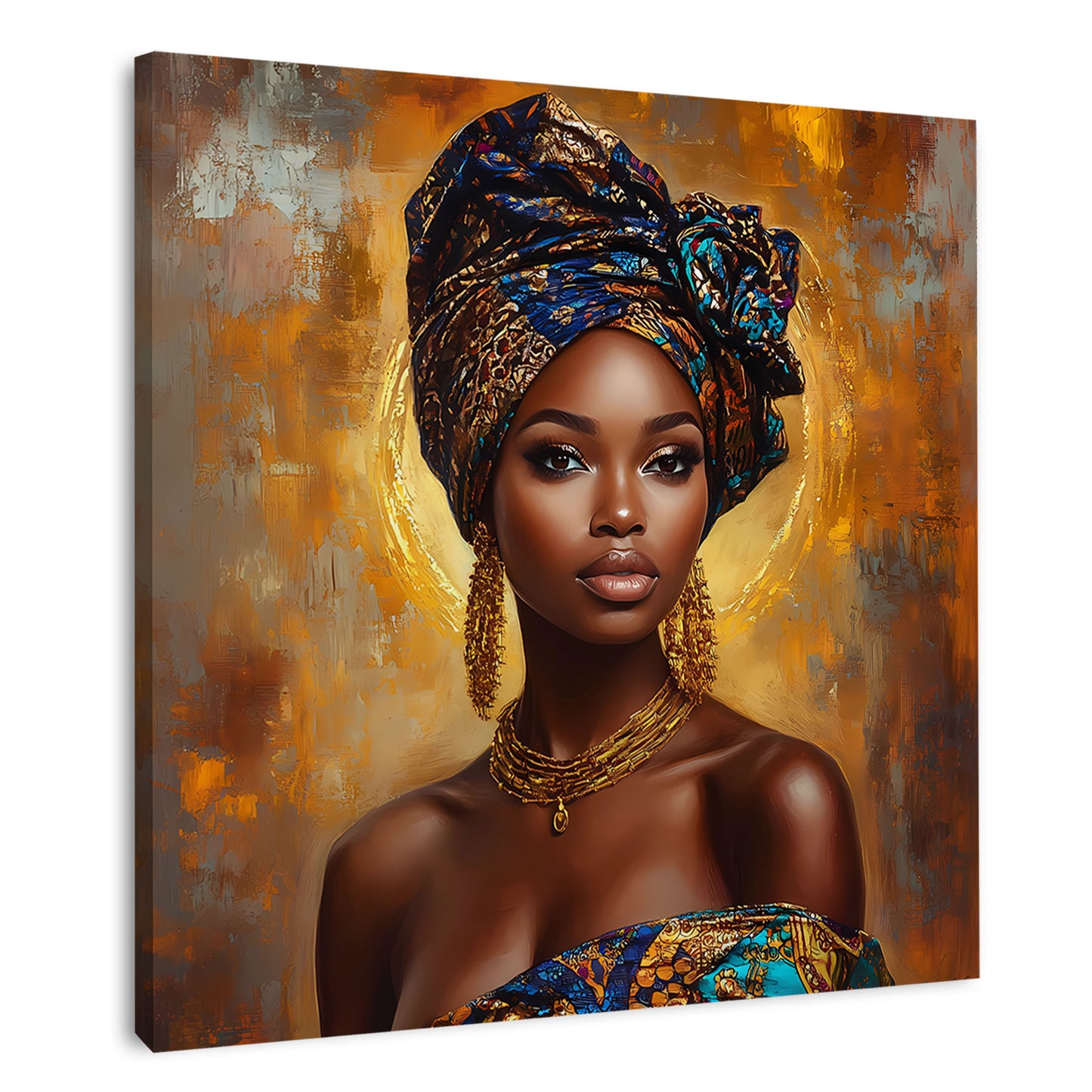 Donna africana elegante ritratto quadro