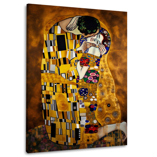 Arte ornamentale dorata ispirata a Gustav Klimt