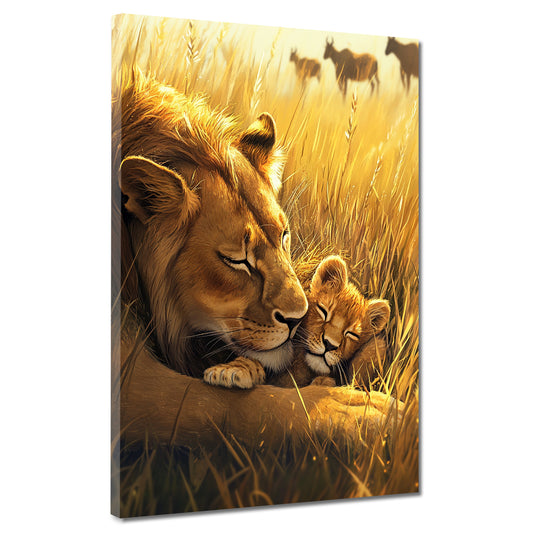 Leonessa e piccolo quadro