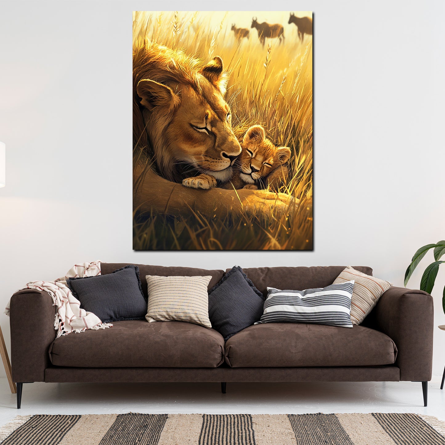 Leonessa e piccolo quadro