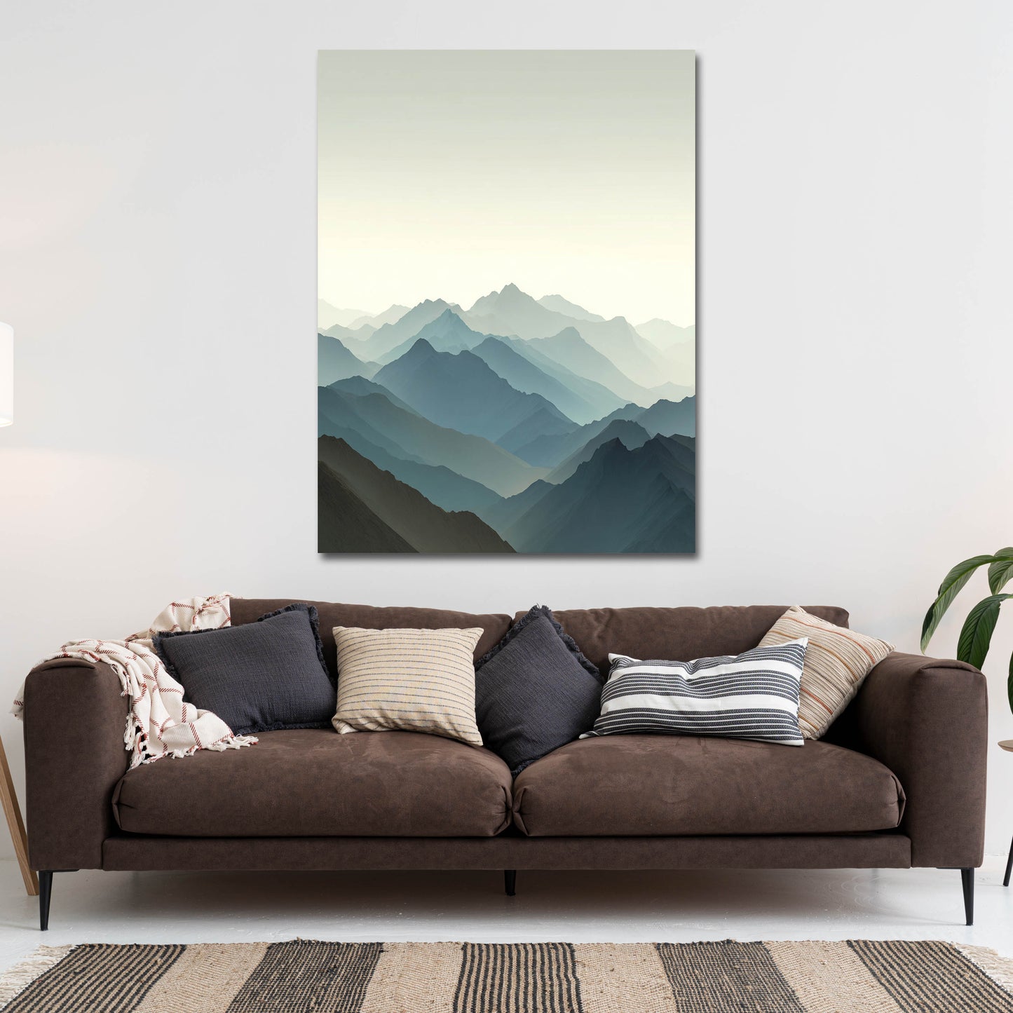 Paesaggio montano minimalista quadro