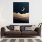 Paesaggio notturno con luna minimalista quadro