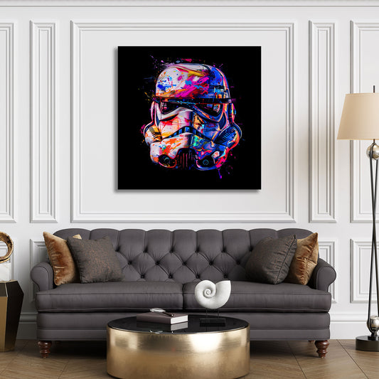 Pop Art casco futuristico quadro