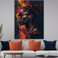 Quadro African Woman Pop Art ritratto elegante