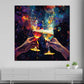 Quadro Cheers brindisi con spumante pop art