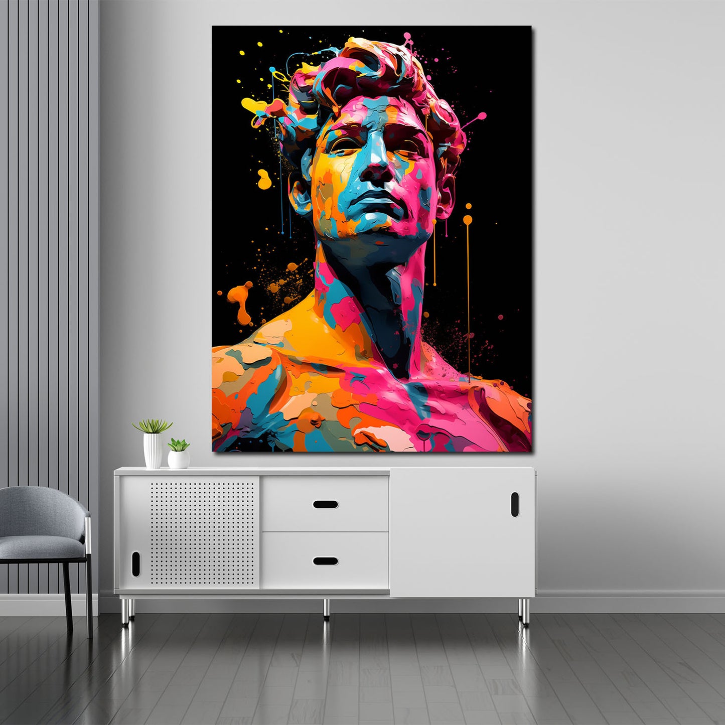 Quadro David Colour Pop Art
