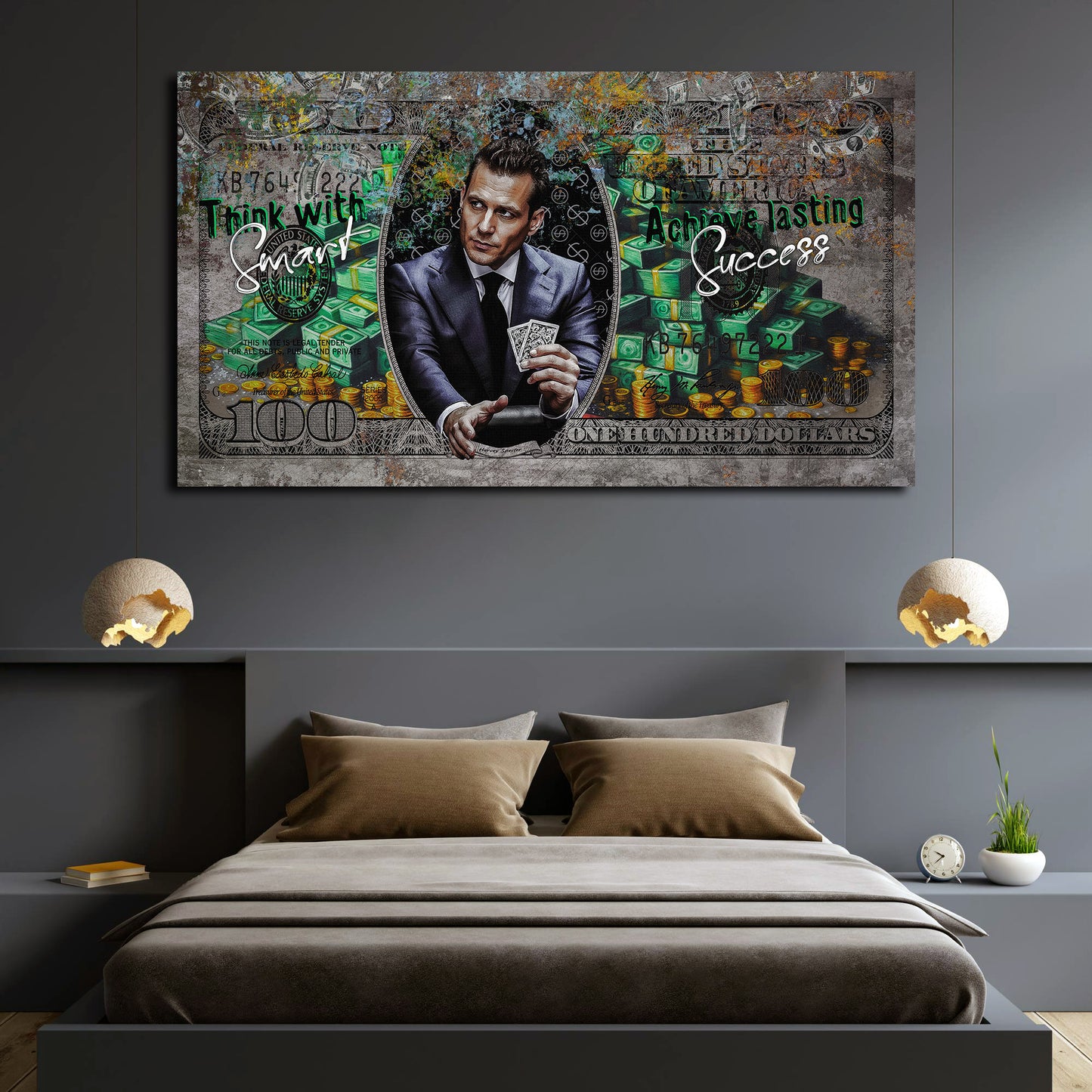 Quadro Harvey Pop Art successo denaro motivazione stile moderno