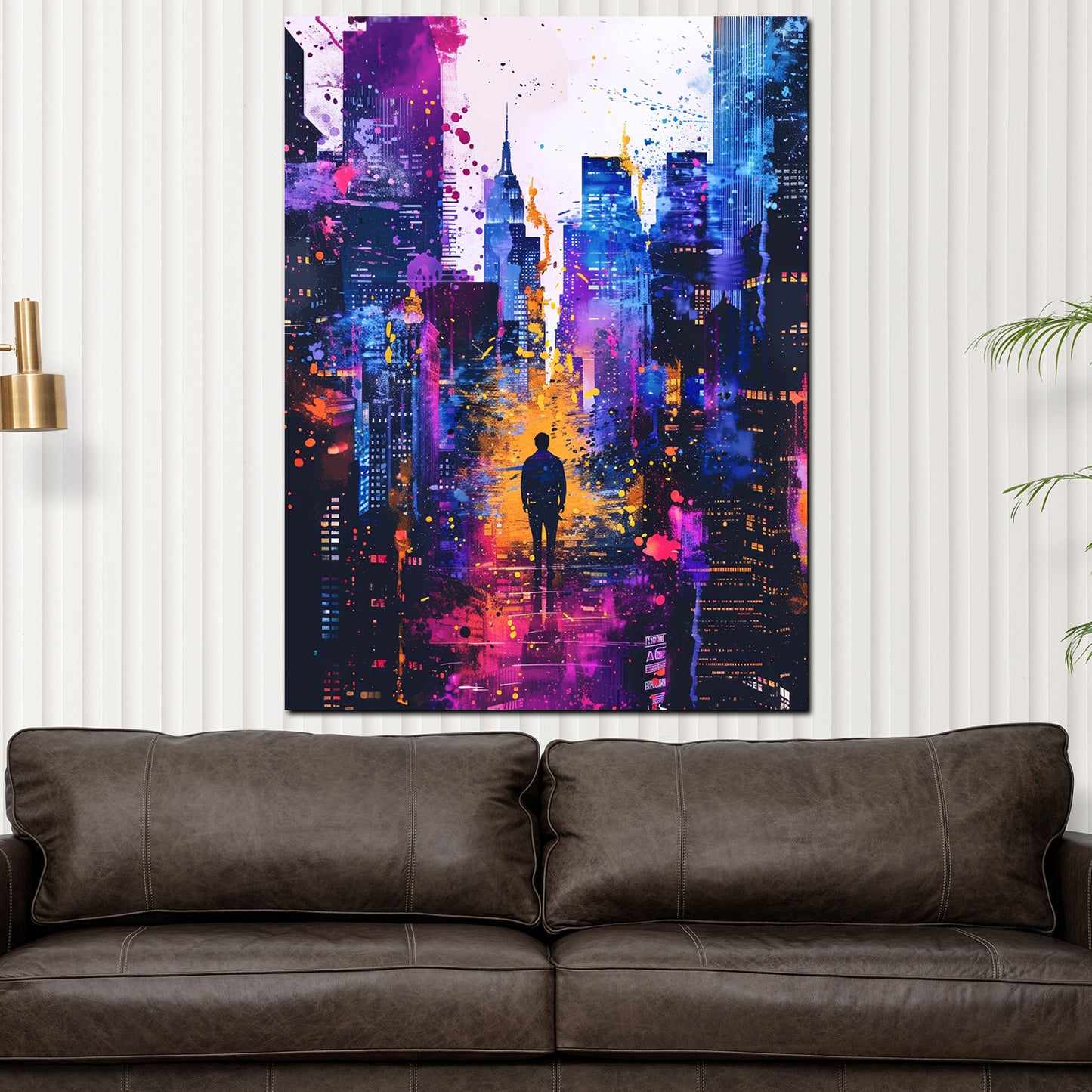 Quadro New York skyline pop art moderna colorata