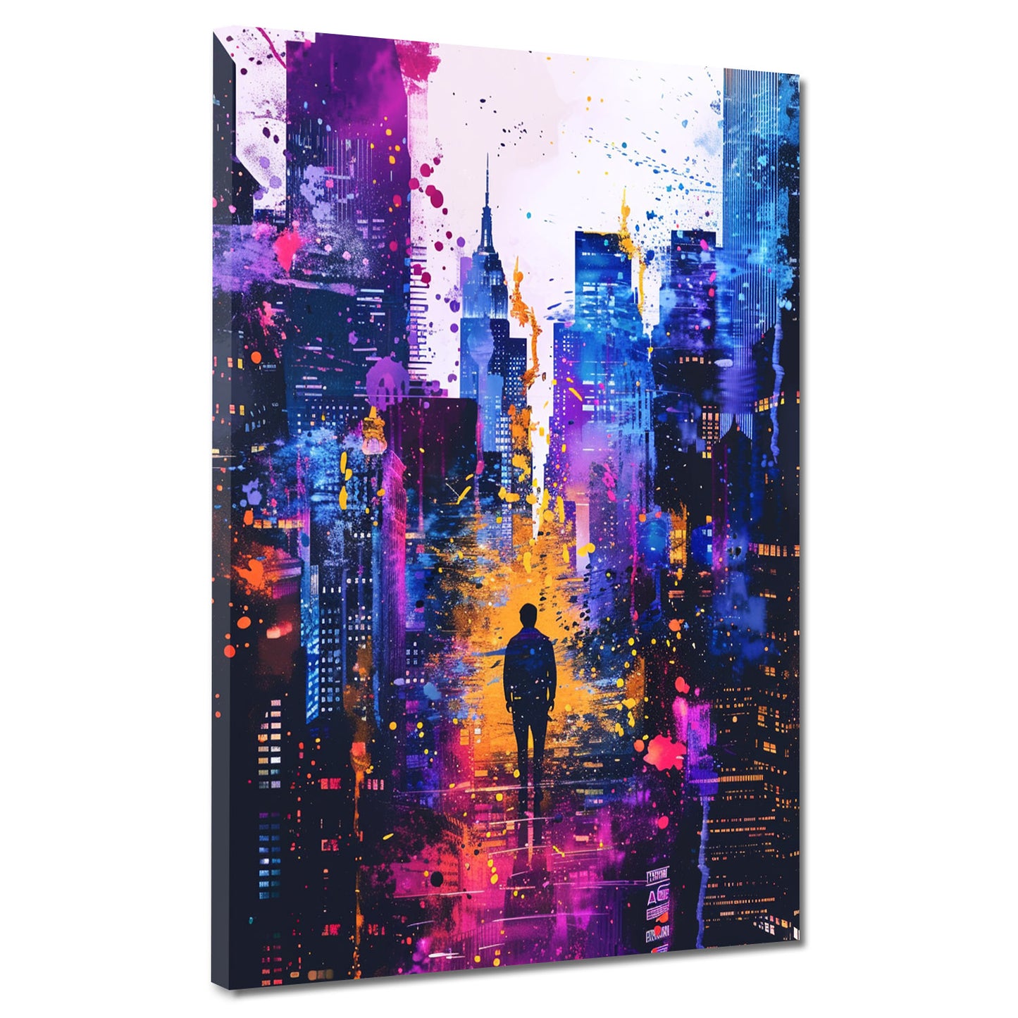 Quadro New York skyline pop art moderna colorata
