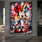 Quadro Pop Art Graffiti Beautiful Minnie Style