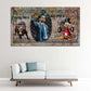 Quadro Pop Art Wolf of Wall Street successo denaro stile fumetto