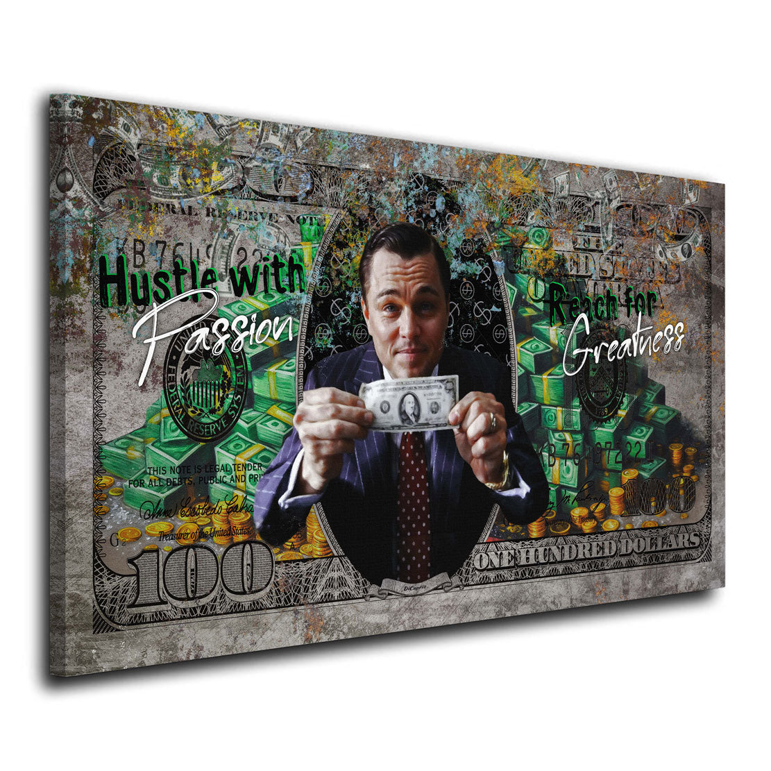 Quadro Pop Art successo denaro motivazione stile Leo