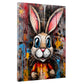 Quadro coniglio stampa su tela Rabbit Abstract Pop Art Style