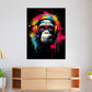Quadro Scimmia pop art con cuffie e occhiali