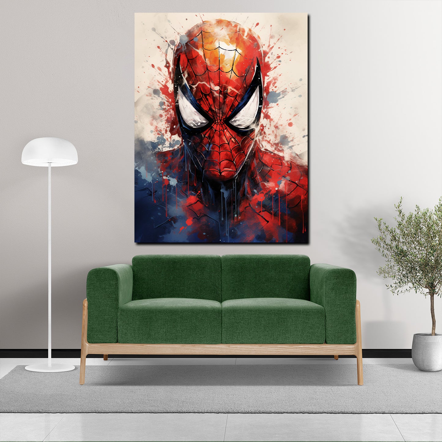 Quadro Spider Man Comic Film Abstract Style