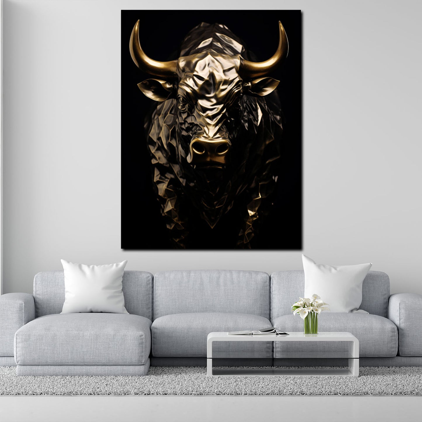 Quadro Toro Gold Style