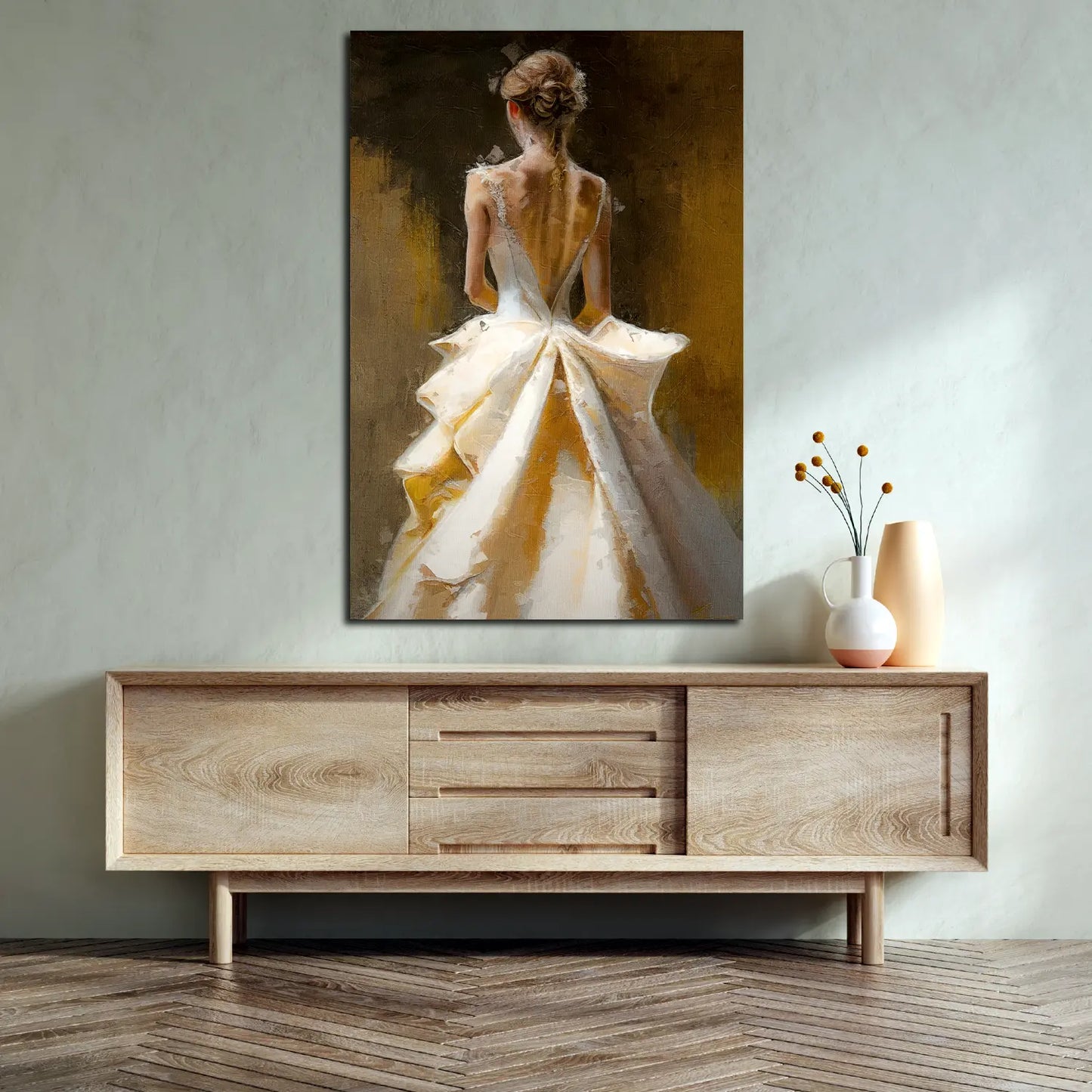 Quadro astratto Donna bellissima Paint Style