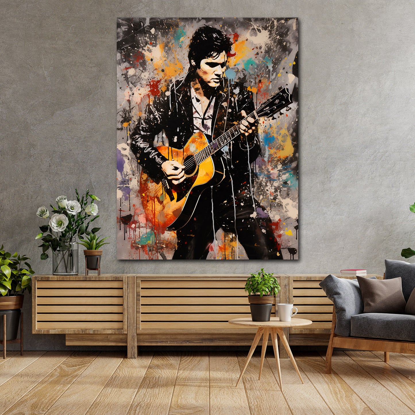 Quadro astratto Elvis, Pop Art