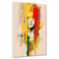 Quadro astratto Face Yellow