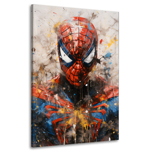 Spider Pop Art quadro astratto Colour Splatter Style