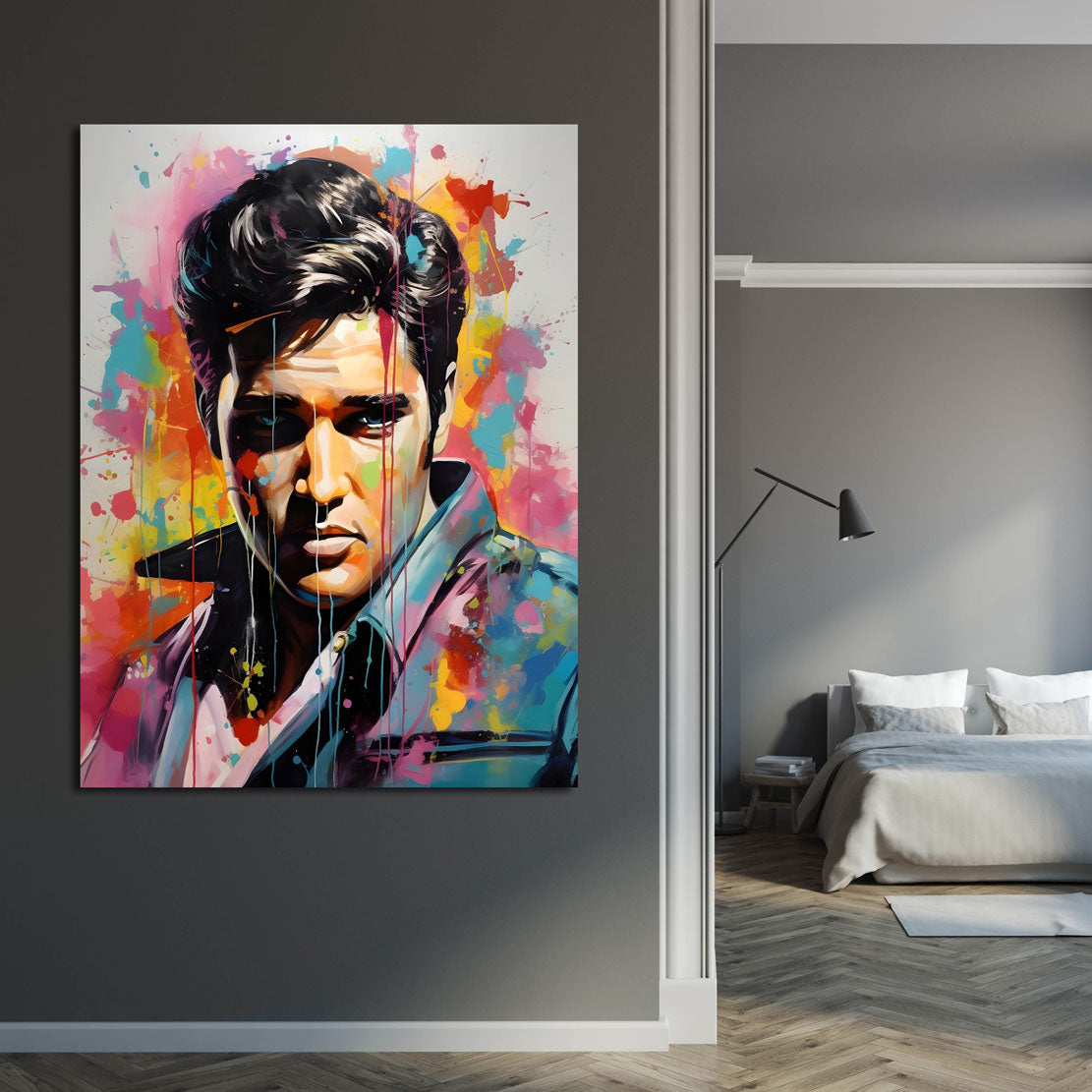 Quadro moderno Elvis Pop Art King