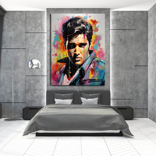 Quadro moderno Elvis Pop Art King