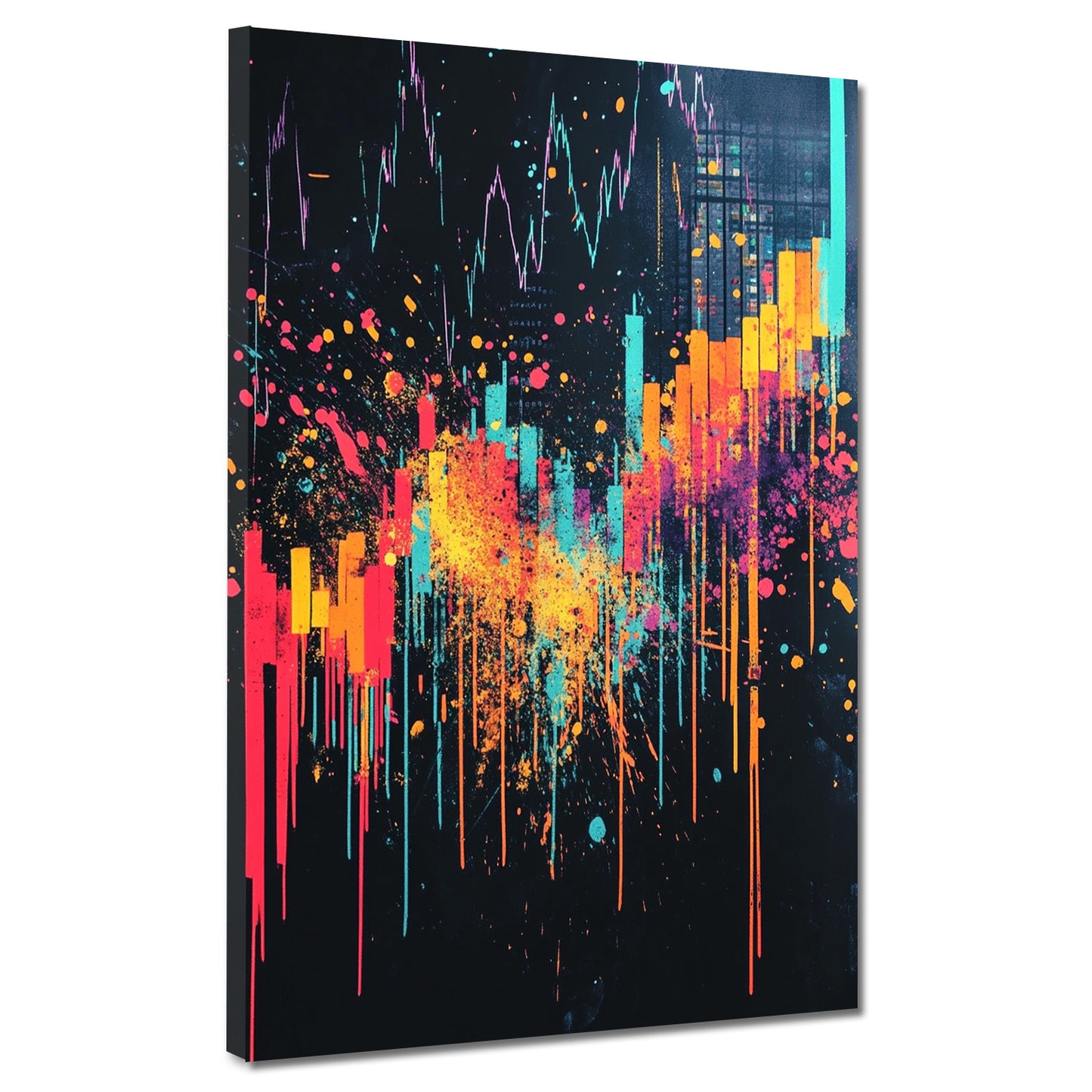 Quadro astratto borsa pop art