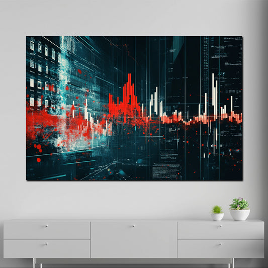 Quadro astratto borsa