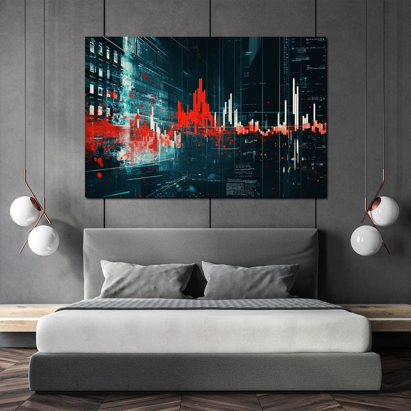 Quadro astratto borsa