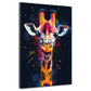 Quadro astratto giraffa colorata Pop Art moderna