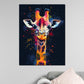 Quadro astratto giraffa colorata Pop Art moderna